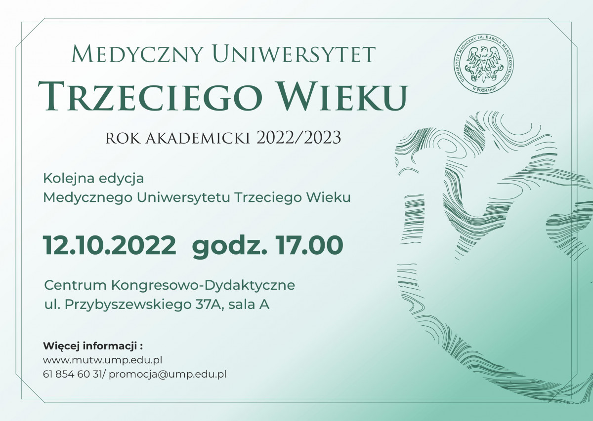 Inauguracja kolejnej edycji Medycznego Uniwersytetu Trzeciego Wieku