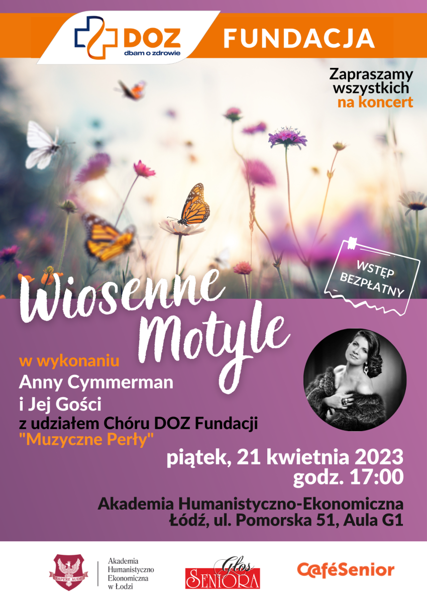 Zapraszamy na koncert WIOSENNE MOTYLE!