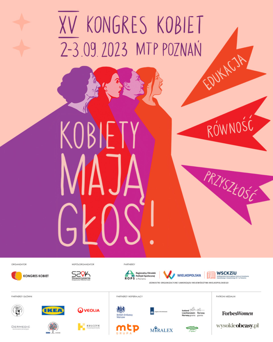„Kobiety mają głos! Równość, edukacja, przyszłość” – XV KONGRES KOBIET