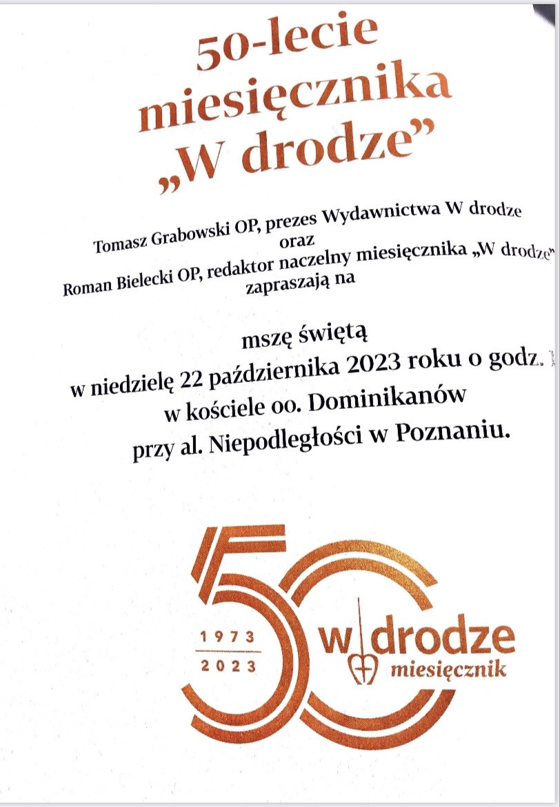 50-lecie miesięcznika „W drodze”
